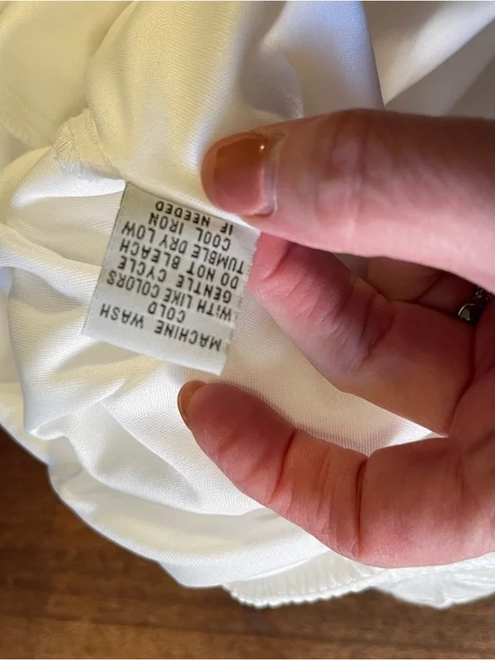 Sleeveless White Maxi Dress with Smocked Waist - Picture 8 of 8